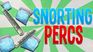 Snorting a Percocet (Do NOT try this at home)