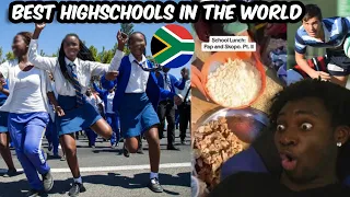 SOUTH AFRICAN HIGHSCHOOLS ARE WILD! REACTION #southafrica #amapiano #highschool #tiktok #trending