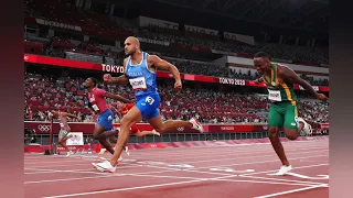 Italy's Lamont Marcell Jacobs wins gold in the men's 100 meter final