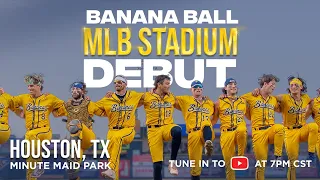 Savannah Bananas MLB Stadium Debut - SOLD OUT Minute Maid Park in Houston, Texas