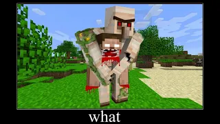 Minecraft wait what meme part 8 (scary Iron Golem)