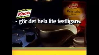 Knorr sås TV3 reklam   20 Nov 1991