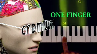 / No Friends - Cadmium / ONE finger EASY piano tutorial