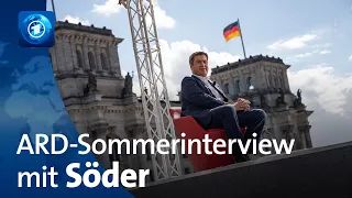 ARD-Sommerinterview mit Markus Söder, CSU