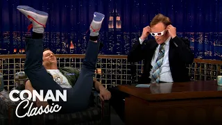 Johnny Knoxville Accidentally Brought A Fake Grenade To The Airport | Late Night with Conan O’Brien