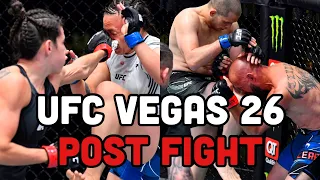 UFC Vegas 26 Post Fight Marina Rodriguez vs Michelle Waterson