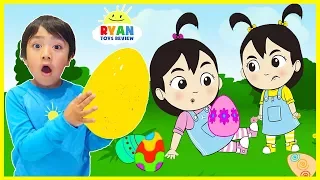 Easter Egg Hunt Surprise for Kids with Ryan, Emma, Kate | cartoon animation for children