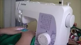 Brother LX2763 Sew Button on with Sewing Machine Tutorial