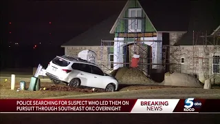 Suspect on the run after leading OKC police on high-speed chase in Oklahoma City