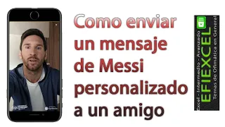 Enviar un mensaje de Lionel Messi personalizado a un amigo