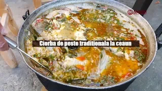 Ciorba de peste traditionala la ceaun