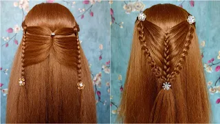 2 Easy And Simple Hairstyle For Outgoing | Simple Hairstyle For College Girl Long Hair Braid