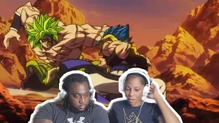 Getting My Wife Reaction to Gogeta vs Broly fight  ENGLISH DUB | *She's FUNNY*