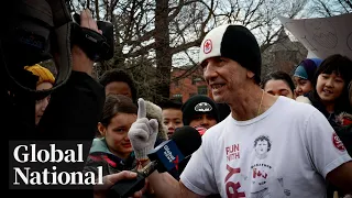Global National: April 11, 2024 | Canadian marathoner ends lifelong journey of honouring Terry Fox