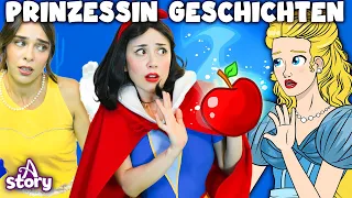 Aschenputtel und 5 Prinzessin Geschichten | Gute nacht geschichte Deutsch | A Story German