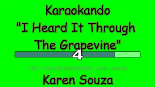 Karaoke Internazionale -  I Heard It Through The Grapevine - Karen Souza ( Lyrics )