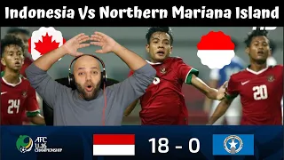 Indonesia U 16 (18 - 0) Northern Mariana Island U 16 | FULL HIGHLIGHTS AFC U16 | MR Halal Reacts