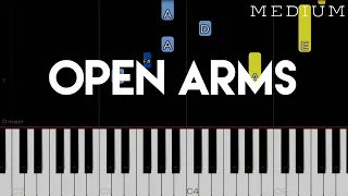 Open Arms - Journey | Piano Tutorial