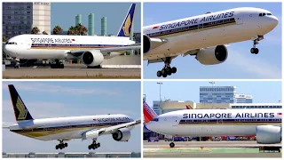 [4K] 2 SINGAPORE AIRLINES BOEING 777-312(ER) LAX ARRIVALS & DEPARTURE - PLANE SPOTTING - AUGUST 2019