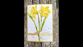 How To Use The Daffodil Dies Stampin Up! Coffee & Cards Live Replay