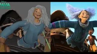 Sisu swimming Animation Process | Raya and the Last Dragon