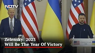 Russia Has "No Chance" To Win: Ukraine President During Biden Visit