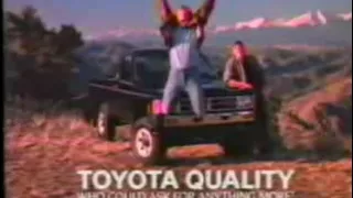 1988 Toyota 4x4 Pickup Truck TV Commercial