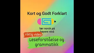 Video 169 - Leseforståelse og mange gode tips om å oppnå B2