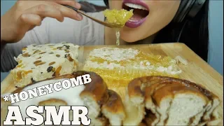 ASMR HONEYCOMB + Cinnamon Roll (EXTREME SOFT STICKY EATING MOUTH SOUNDS) NO TALKING | SAS-ASMR