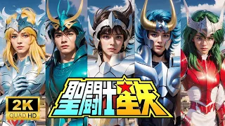 【2K】聖闘士星矢実写化 | AI restores the Saint Seiya and the Golden Saints | 圣斗士星矢和黄金圣斗士真人化