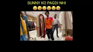 Sunny Ko Pagdi Nhi😅😂🤣 #shorts #dipikakakkar #sabaibrahim @DipikaKiDuniya @Ankita22