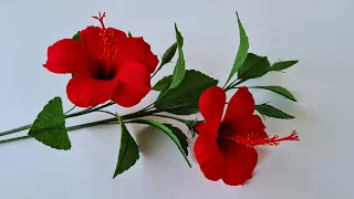 How To Make Hibiscus Paper Flower / Paper Flower / Góc nhỏ Handmade