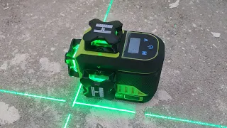 Noua nivela laser Huepar Z03CG! 3x360, Ecran digital și un pachet complet