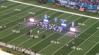 Detroit Youth Choir performs at HT of Lions-Giants