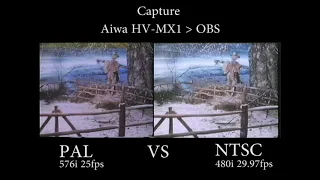 Capturing PAL vs NTSC VHS Tape (Aiwa HV-MX1 Worldwide player test)