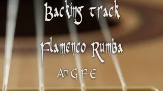 Backing track flamenco rumba Am G F E