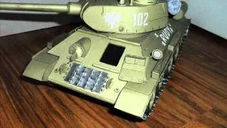 T-34 "Rudy 102" Model Kartonowy