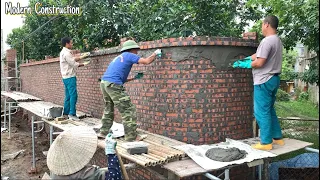 Techniques For Finishing Decoration Of Fences With Cement And Modern Working Tools