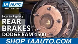 How to Replace Rear Brakes 94-02 Dodge Ram 1500