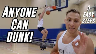 How to Jump Higher & DUNK! 3 Simple Steps  | 5'10" Dunker Motivation