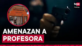 Piura: escolar amenazó a su profesora con una réplica de arma de fuego