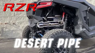 Turbo RZR 3" RPM Desert Series FULL Exhaust!! Baddest Pipe! Hands! Down!