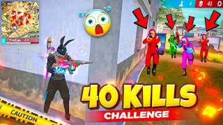 40 Kills 🤯 in Solo Vs Squad Insane Gameplay 🔥 Free Fire Max