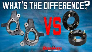 Spindle Lifts VS Strut Spacers: Front Lift Kits