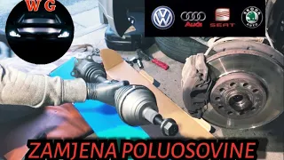 ZAMJENA POLUOSOVINE VW 1,9 TDI DSG...