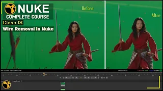 Wire Removal in Nuke | Wire Removal With Blur & Grow in Nuke | Complete Course For Nuke | Class - 18