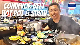 $11 ALL YOU CAN EAT Hot Pot & Sushi Buffet 🇹🇭 Bangkok Thailand