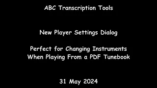 ABC Transcription Tools - New Player Settings Dialog