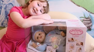 Кукла Бэби Аннабель братик с мимикой распаковка и обзор (Zapf Creation Baby Annabell)