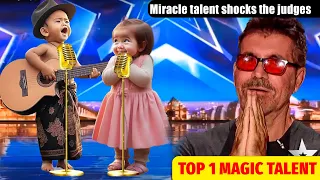 Magician SURPRISES The Judges with multi-headed girl wins the Golden Buzzer | AGT 2024